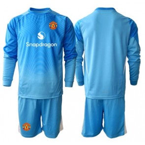 Manchester United Brankářské Dětské Domácí dres komplet 2025-26 Dlouhý Rukáv (+ trenýrky)